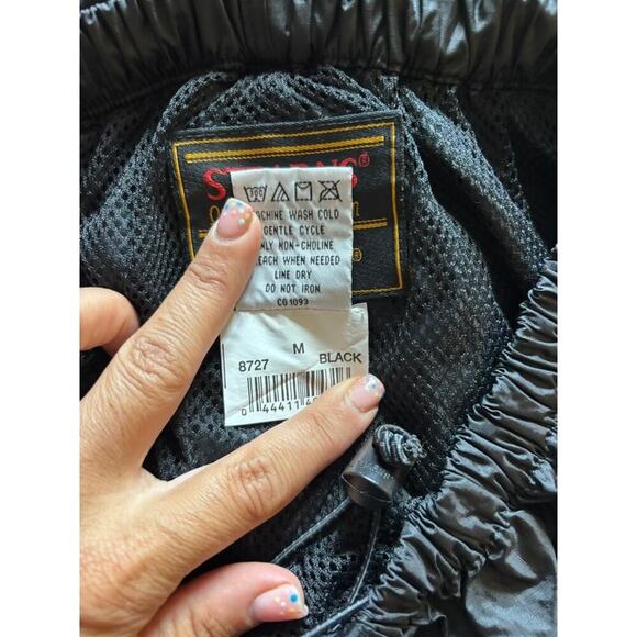 Stearns Dry Wear Waterproof Nylon Ripstop Rain Pants Black Pull-on Mesh - Picture 7 of 7